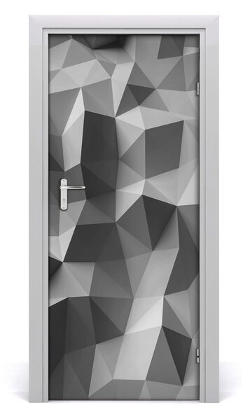 Fototapeta na dvere abstraktné trojuholníky 85x205 cm