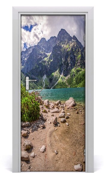 Fototapeta na dvere jazero v horách 85x205 cm