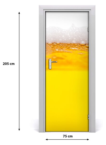Fototapeta na dvere pivo 75x205 cm
