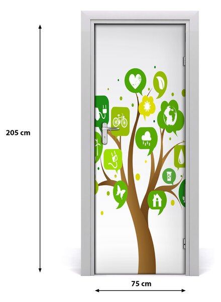 Fototapeta na dvere ekologické drevo 75x205 cm