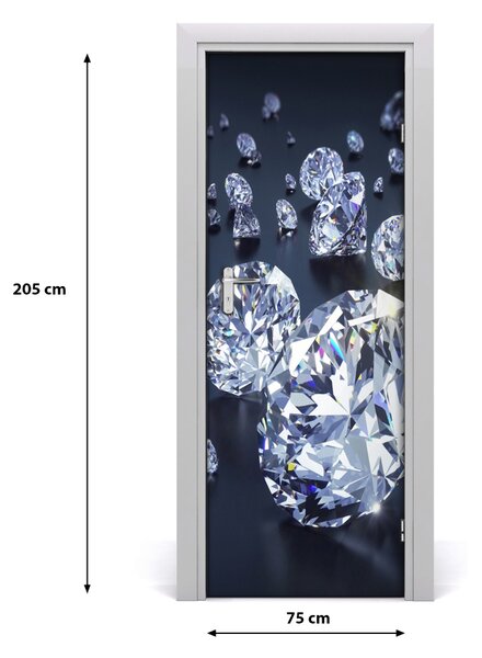 Fototapeta na dvere diamanty 75x205 cm