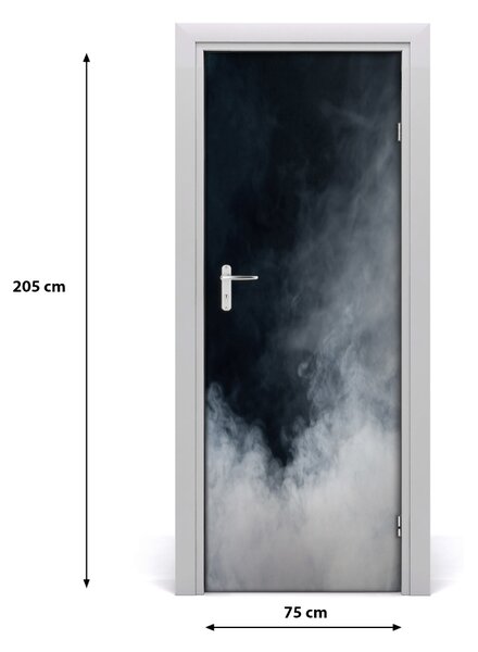 Fototapeta na dvere biely dym 75x205 cm