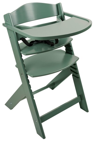 DETSKÁ JEDÁLENSKÁ STOLIČKA, buk, tmavozelená My Baby Lou - Izby pre bábätká