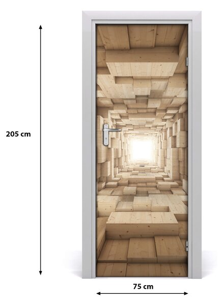 Fototapeta na dvere farebné látky 75x205 cm