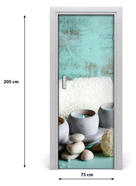 Fototapeta na dvere sviečky 75x205 cm