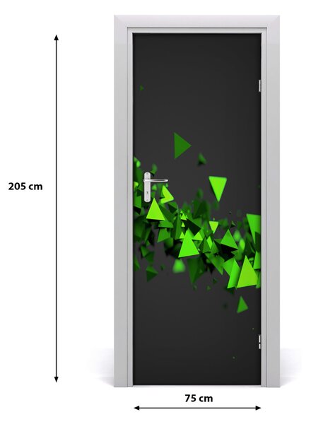 Fototapeta na dvere gemetrická vlna 75x205 cm