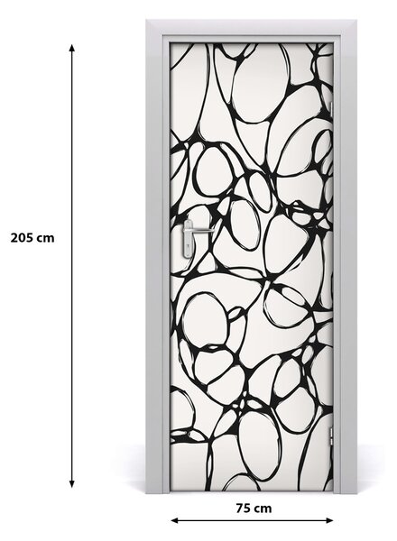 Fototapeta na dvere chaotická kolesá 75x205 cm
