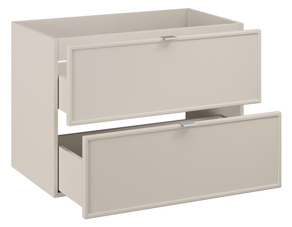 Comad Závesná skrinka Bella Cashmere s doskou a umývadlom 120 cm kašmír/dub Artisan