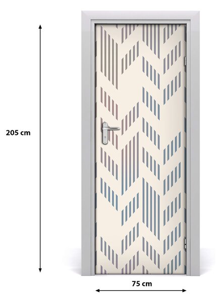 Fototapeta na dvere geometrické pozadie 75x205 cm
