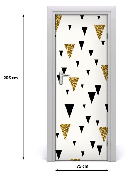 Fototapeta na dvere trojuholníky pozadia 75x205 cm