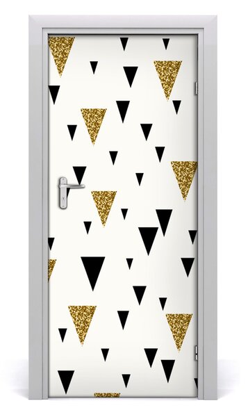 Fototapeta na dvere trojuholníky pozadia 85x205 cm
