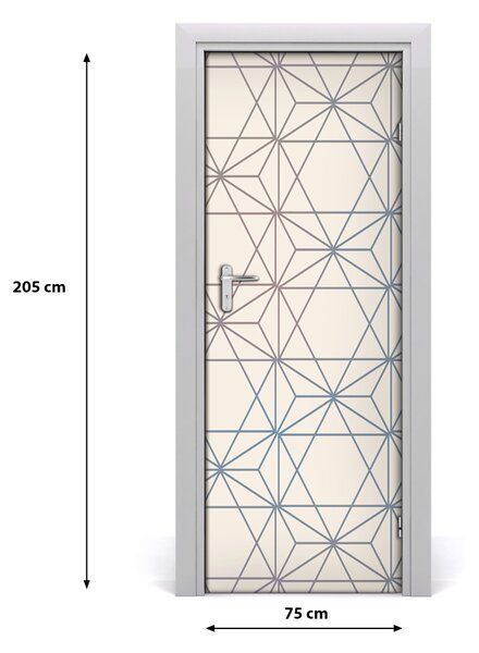 Fototapeta na dvere geometrické pozadie 75x205 cm