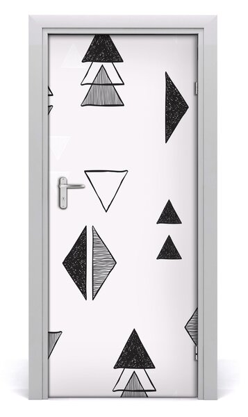 Fototapeta na dvere trojuholníky pozadia 85x205 cm