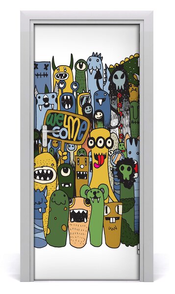 Fototapeta samolepiace na dvere netvory 85x205 cm