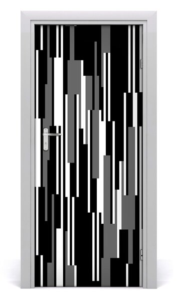 Fototapeta na dvere čiernobiele línia 85x205 cm