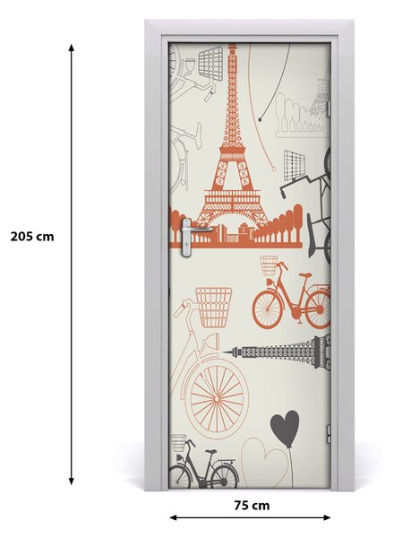 Fototapeta na dvere symbol Francúzsko 75x205 cm