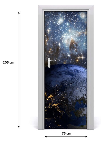 Fototapeta samolepiace na dvere Planéta Zem 75x205 cm
