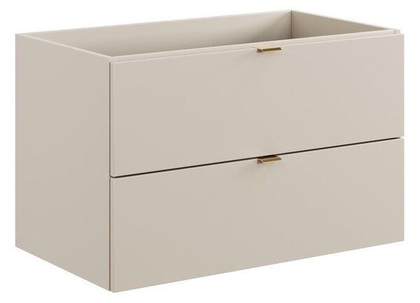 Comad Závesná skrinka pod umývadlo Dalia Cashmere s doskou 80 cm kašmírová