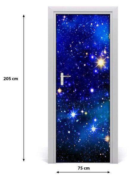Fototapeta samolepiace dvere hviezdne nebo 75x205 cm