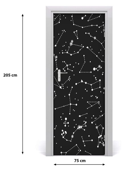 Fototapeta samolepiace na dvere hviezdokopa 75x205 cm