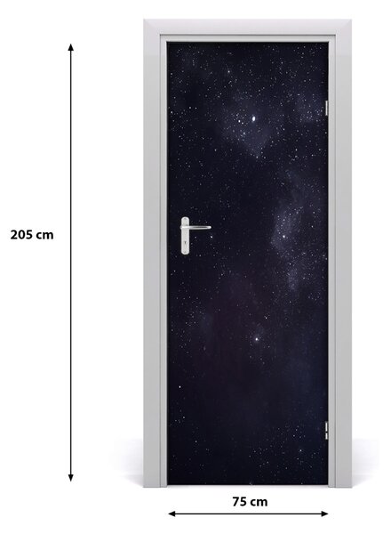 Fototapeta samolepiace na dvere hviezdokopa 75x205 cm