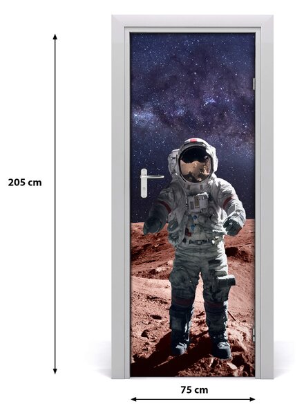 Fototapeta samolepiace na dvere astronaut 75x205 cm