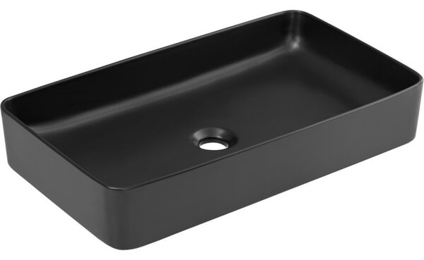 Comad Závesná skrinka SantaFe Slim s doskou a umývadlom 100 cm dub santa fe vintage/čierna