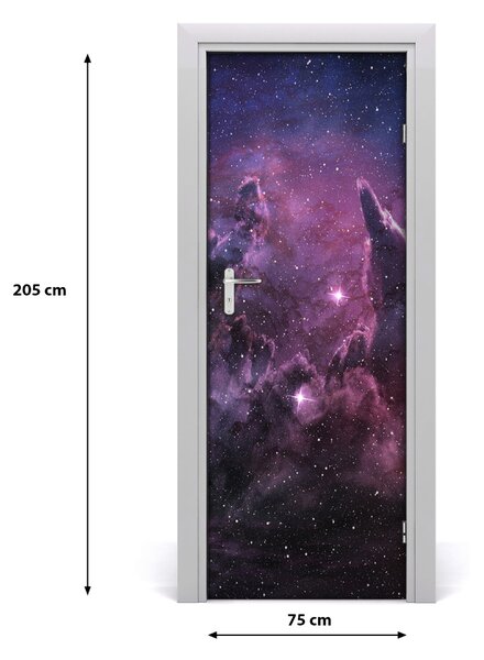 Fototapeta samolepiace na dvere mliečna dráha 75x205 cm
