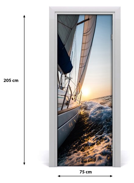 Fototapeta samolepiace na dvere jachta 75x205 cm