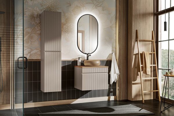 Comad Závesná skrinka pod umývadlo Iconic 60 cm kašmír