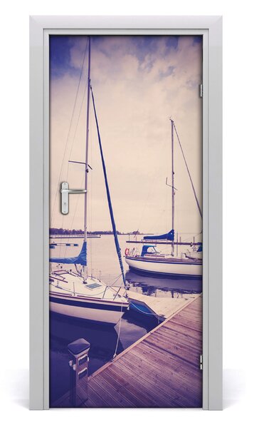 Fototapeta samolepiace na dvere jachty 85x205 cm