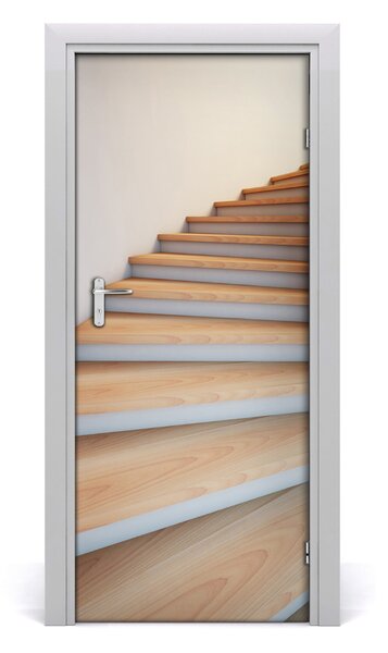 Fototapeta samolepiace na dvere schody ulice 85x205 cm