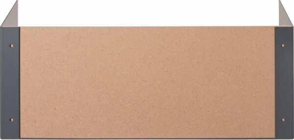 NÁSTENNÁ POLICA, antracitová, farba duba, 45/18/18 cm - Regály, Online Only