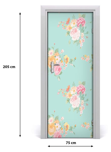 Fototapeta samolepiace na dvere kvety 75x205 cm