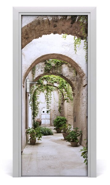 Fototapeta samolepiace na dvere ulička arkády 85x205 cm
