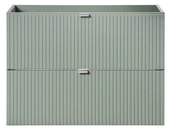 Comad Závesná skrinka pod umývadlo Line Reed Green s doskou 120 cm zelená/dub casella