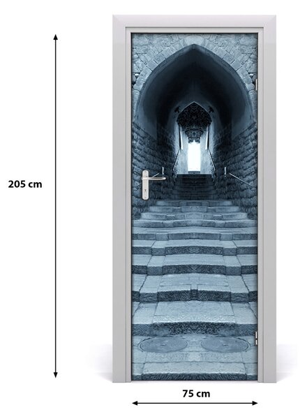 Fototapeta samolepiace na dvere stará ulička 75x205 cm