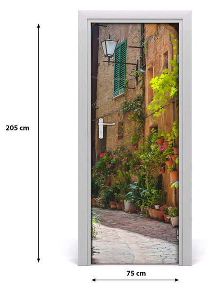 Fototapeta samolepiace na dvere stará ulička 75x205 cm