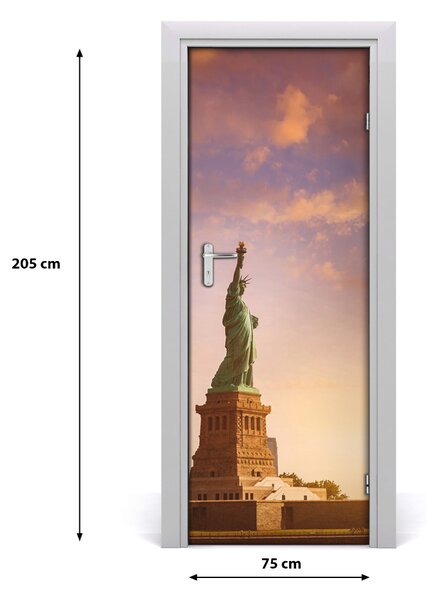 Fototapeta samolepiace na dvere socha Slobody 75x205 cm