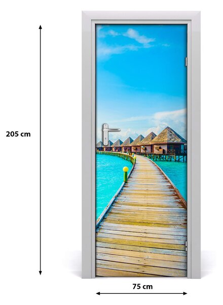Fototapeta samolepiace na dvere tropické more 75x205 cm