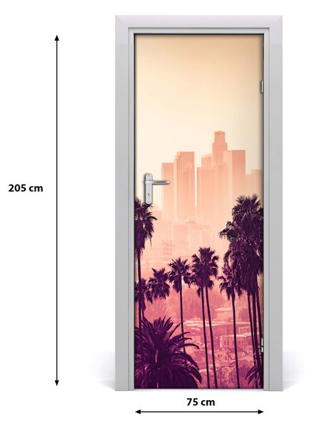 Fototapeta samolepiace dvere Los Angeles mesto 75x205 cm