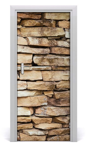 Fototapeta samolepiace na dvere múr tehly 85x205 cm