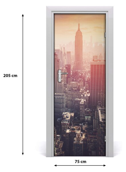 Fototapeta samolepiace dvere New York Panorama 75x205 cm