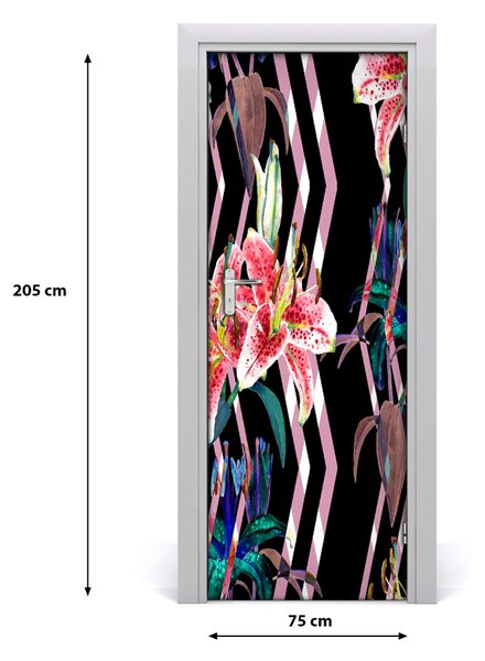 Fototapeta samolepiace ľalia pozadia 75x205 cm