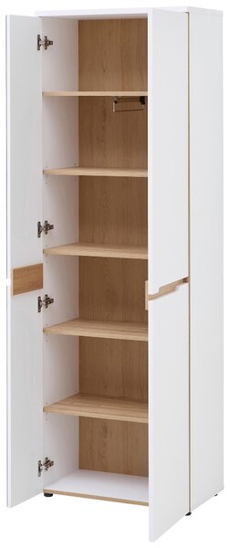 PREDSIEŇOVÁ SKRIŇA, biela, dub artisan, 65/192/38 cm Voleo - Skrine, Online Only
