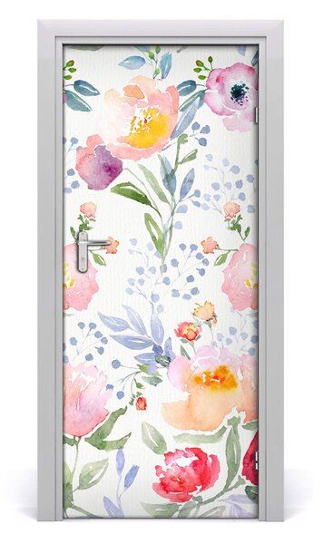 Samolepiace fototapety na dvere mak 85x205 cm