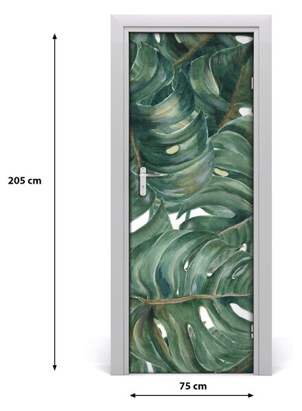 Samolepiace fototapety na dvere Monstera 75x205 cm