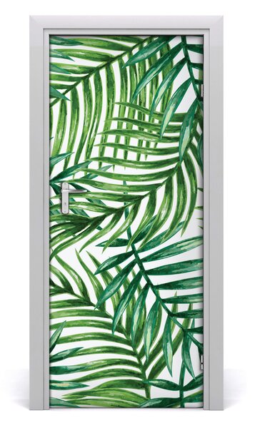 Samolepiace fototapety na dvere listy palmy 85x205 cm