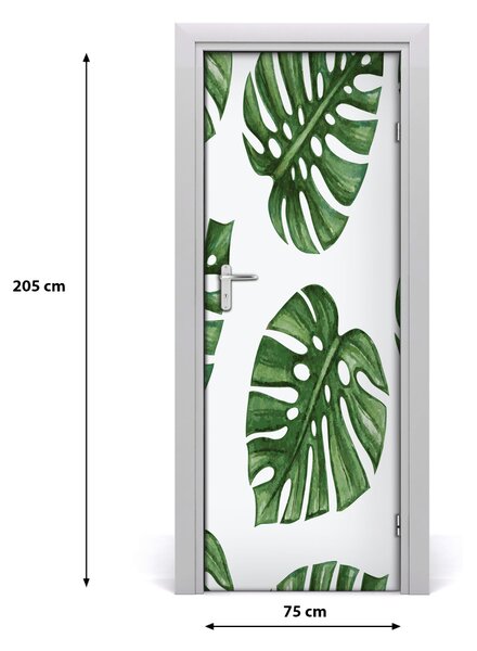 Samolepiace fototapety na dvere Monstera 75x205 cm