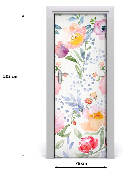 Samolepiace fototapety na dvere mak 75x205 cm